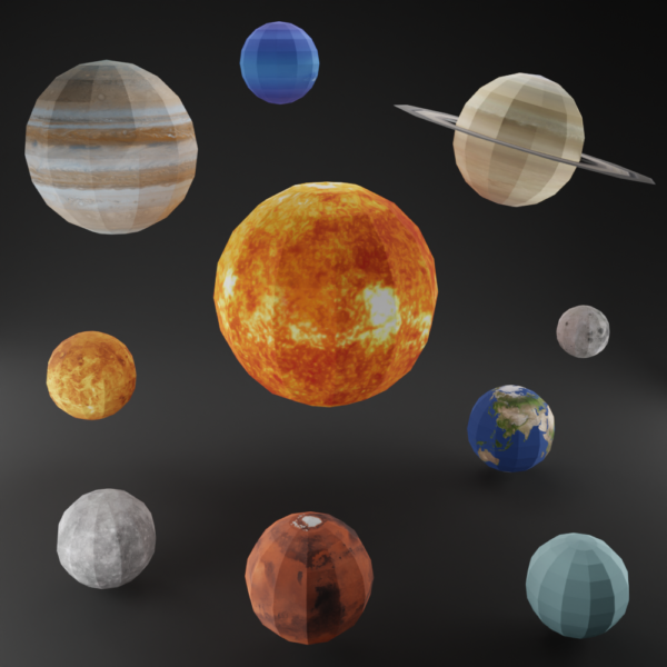 solar system papercraft