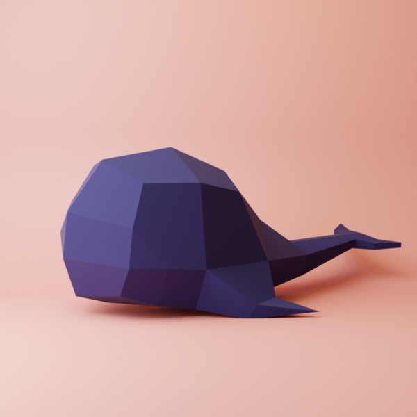 whale papercraft template