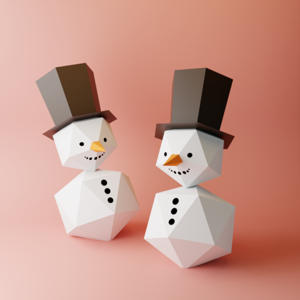 snowman papercraft temaplate
