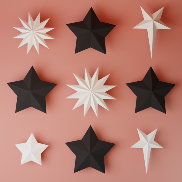 christmas stars template