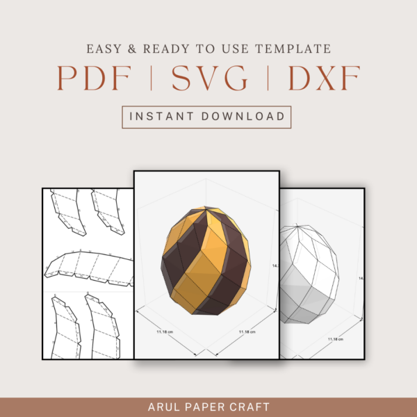 Easter egg template banner