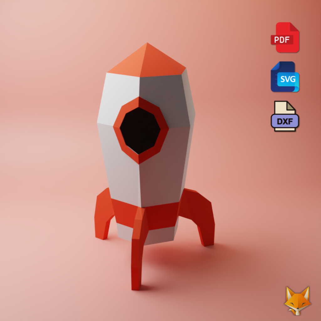 rocket ship PAPERCRAFT
