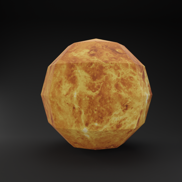 DIY Low Poly 3D Sun Model, Paper Craft Template (PDF, Dxf, Png, Svg ...