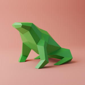 frog lowpoly image