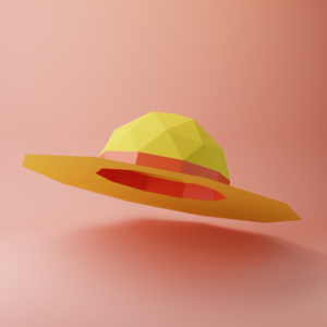 3D Low Poly Paper Hat Template | Printable Wearable Papercraft