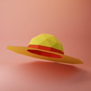 3D Low Poly Paper Hat Template | Printable Wearable Papercraft