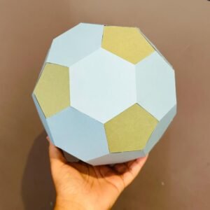3D Low Poly Football Papercraft Template | Arul Paper Craft
